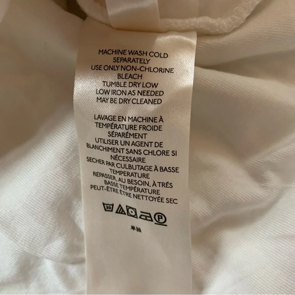 Free People White Long Sleeve‎ Top Size Large